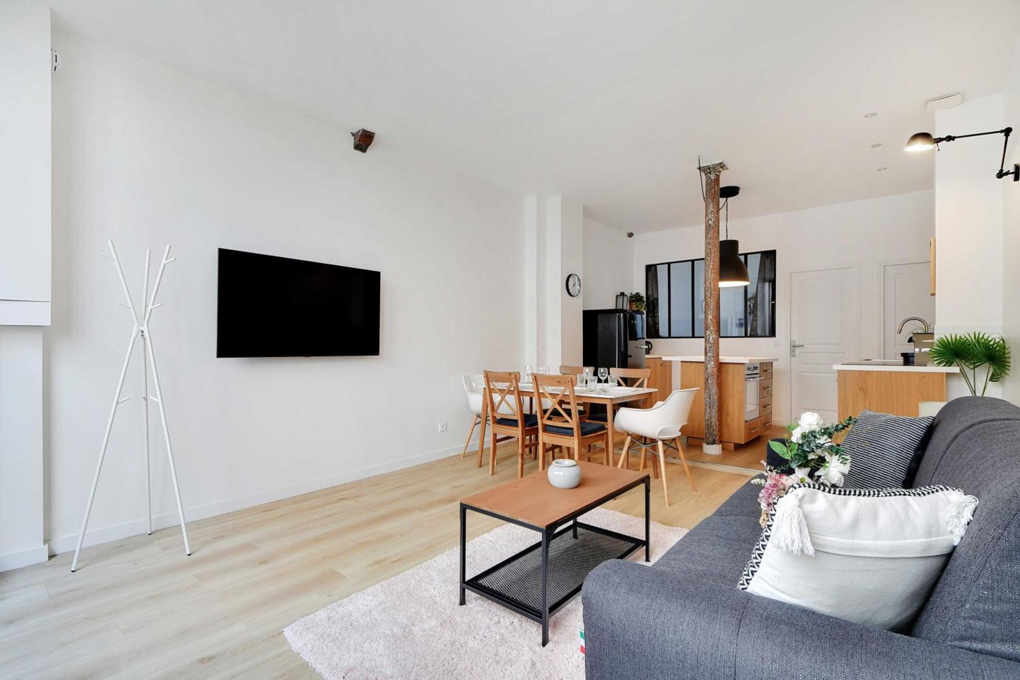 Apartment Loft Lumineux Et Design - 6 Personnes Voltaire 11e *