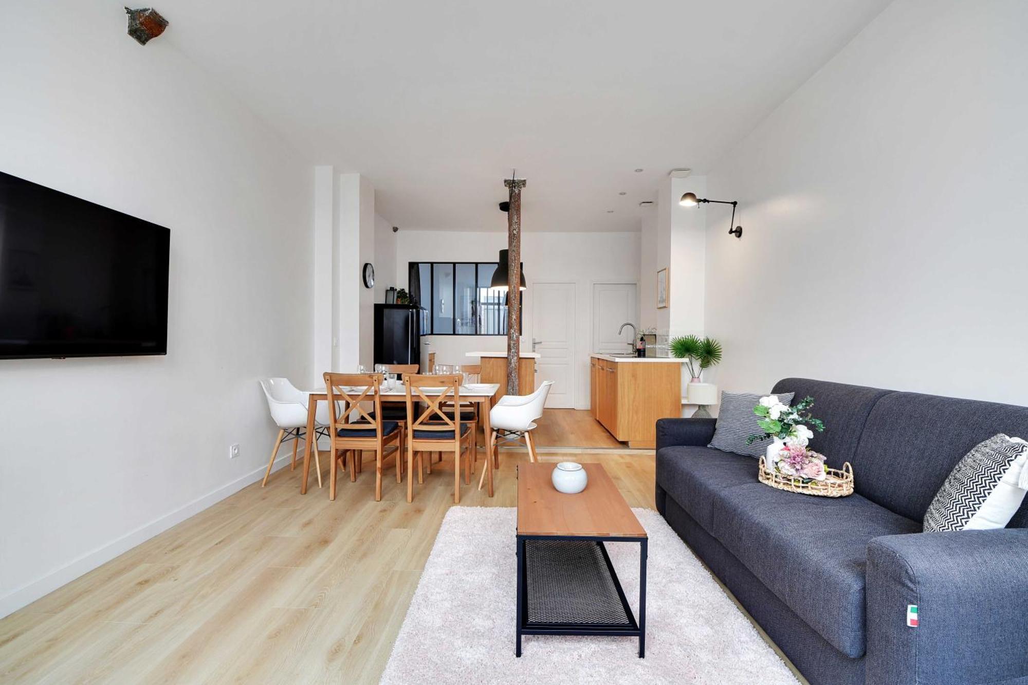 Apartment Loft Lumineux Et Design - 6 Personnes Voltaire 11e